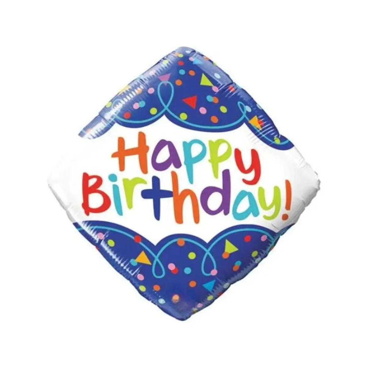 Triangle Diamond “Happy Birthday” Balloon – Celebrate with Geometric Style!