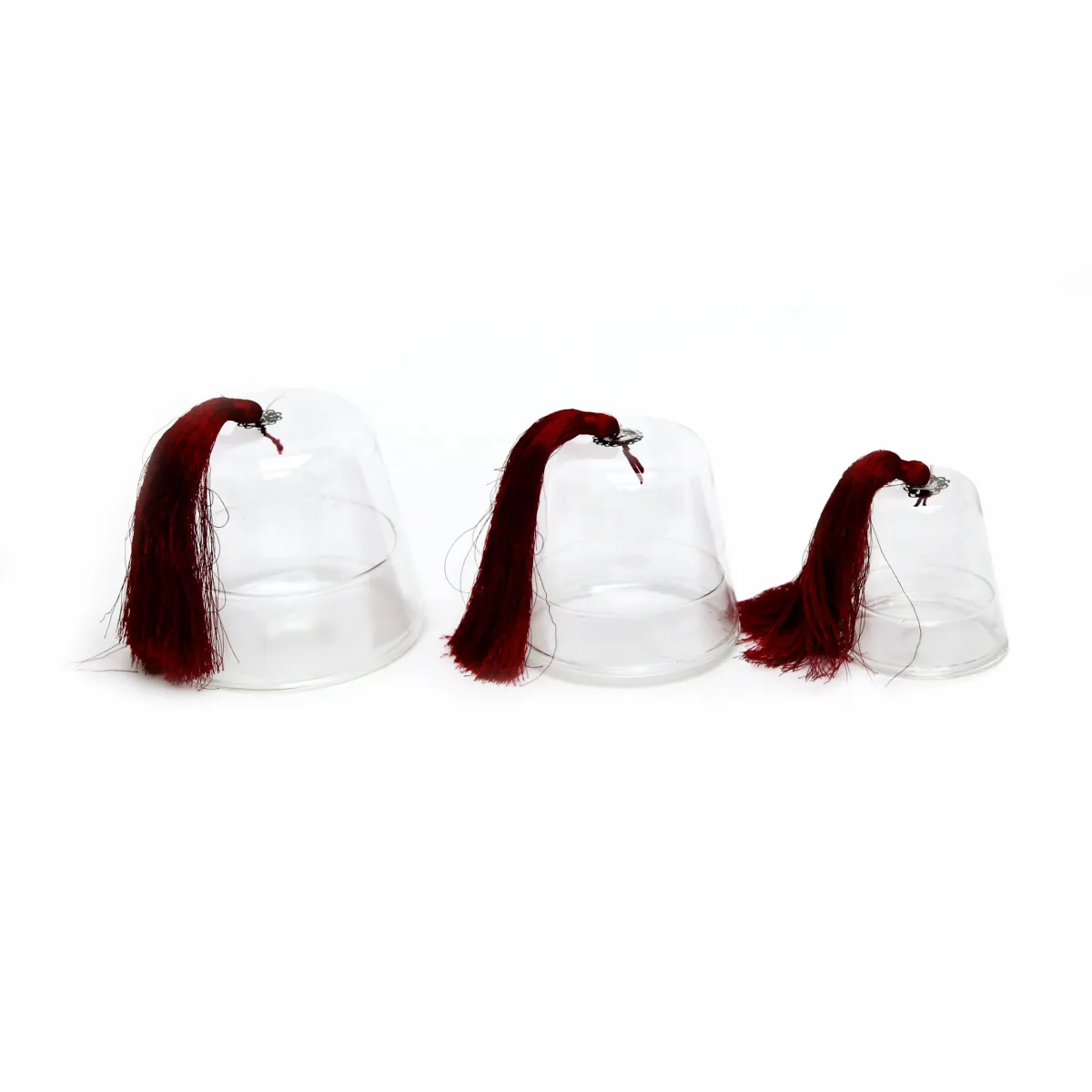 Clear Base Glass Tarboosh – Elegant Islamic Decoratives for Ramadan & Home Ambiance