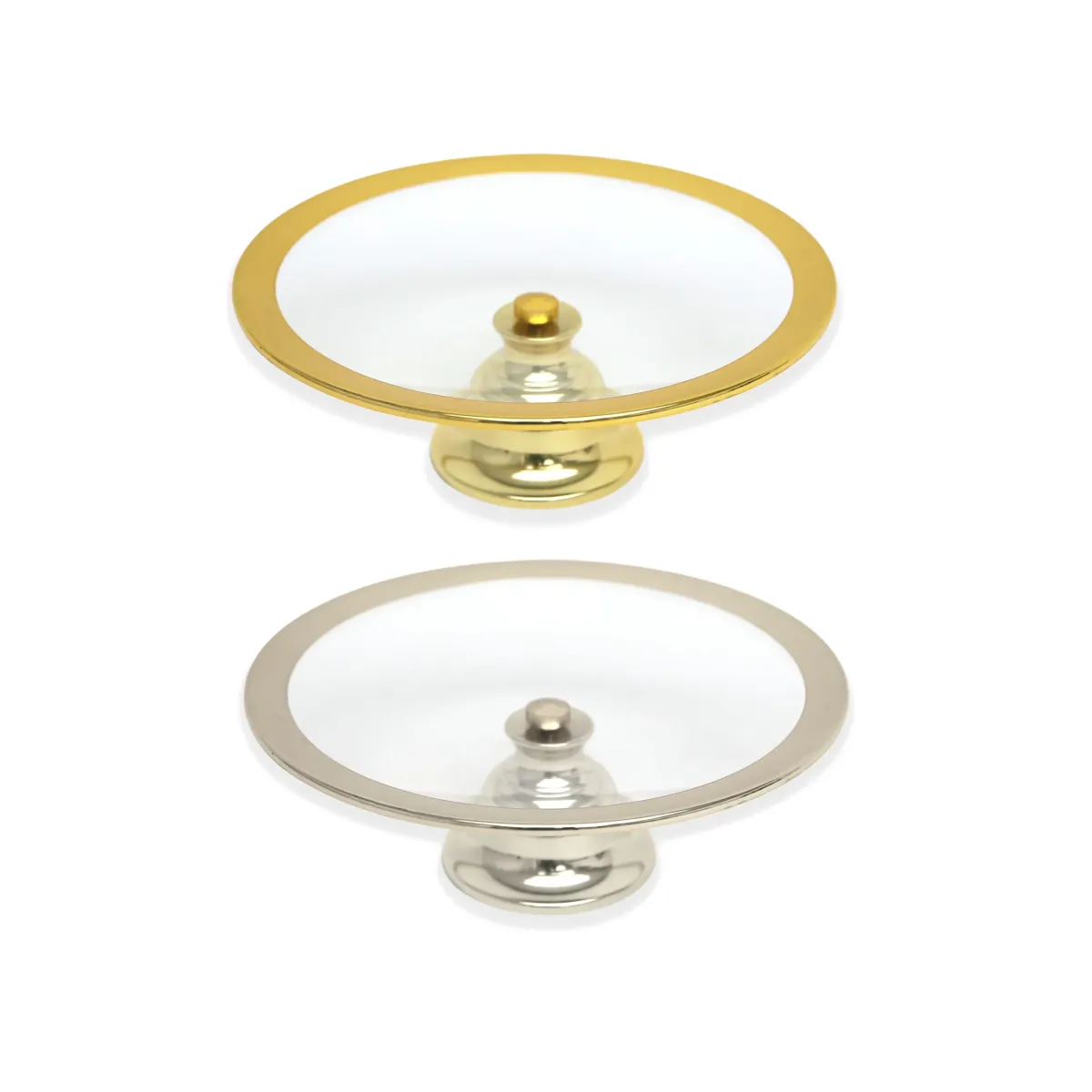 Curved Glass Stand W/Base