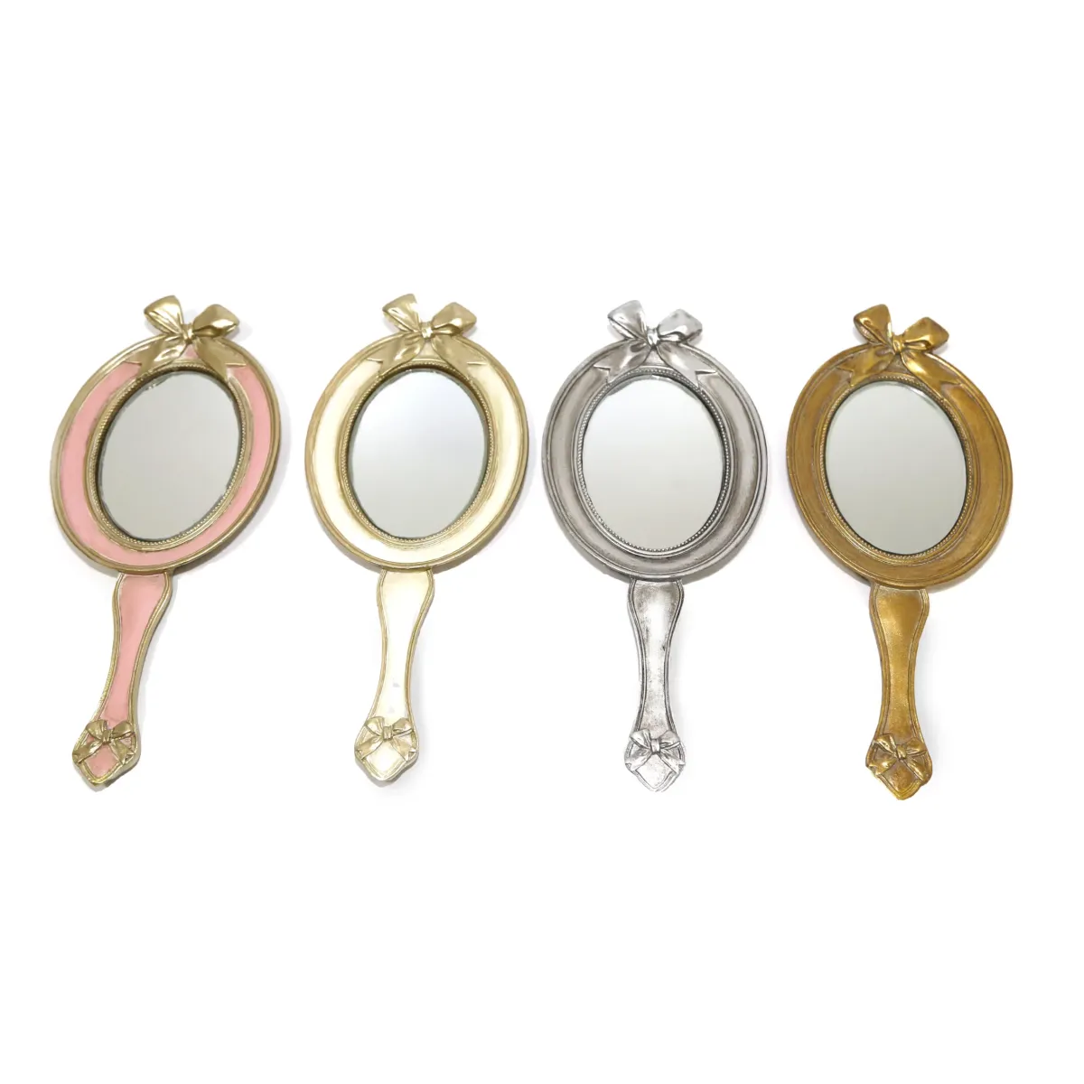 Oval Hand Mirror With Top Node