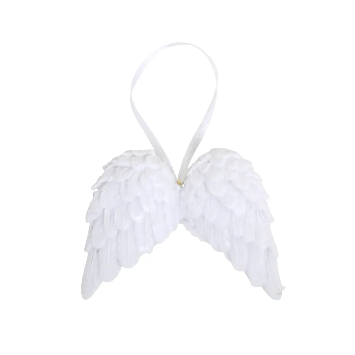 White Angel Wings Motif – Resin Craft Decoration