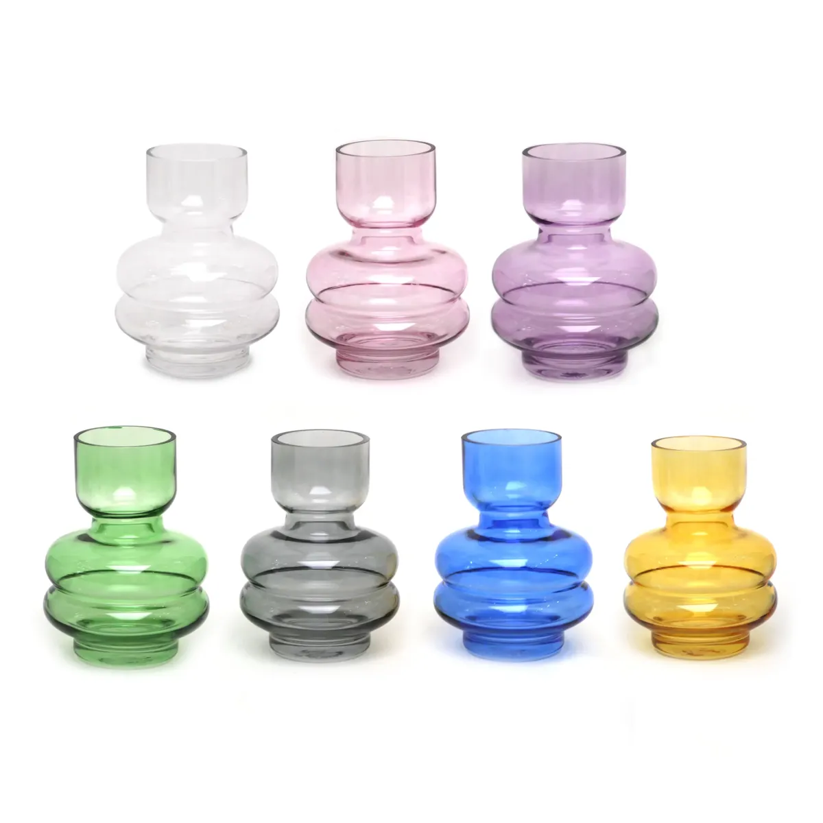 Decorative Modern Glass Vase – Sleek 15×20 cm Accent