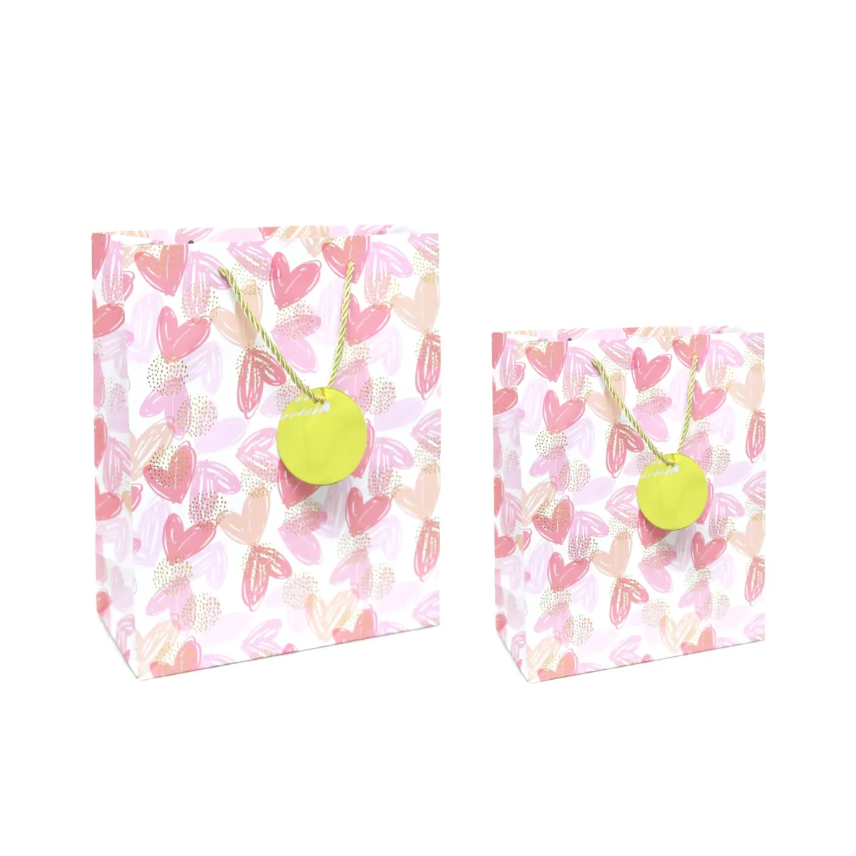 Gold Card Full of Hearts Carton Gift Bag