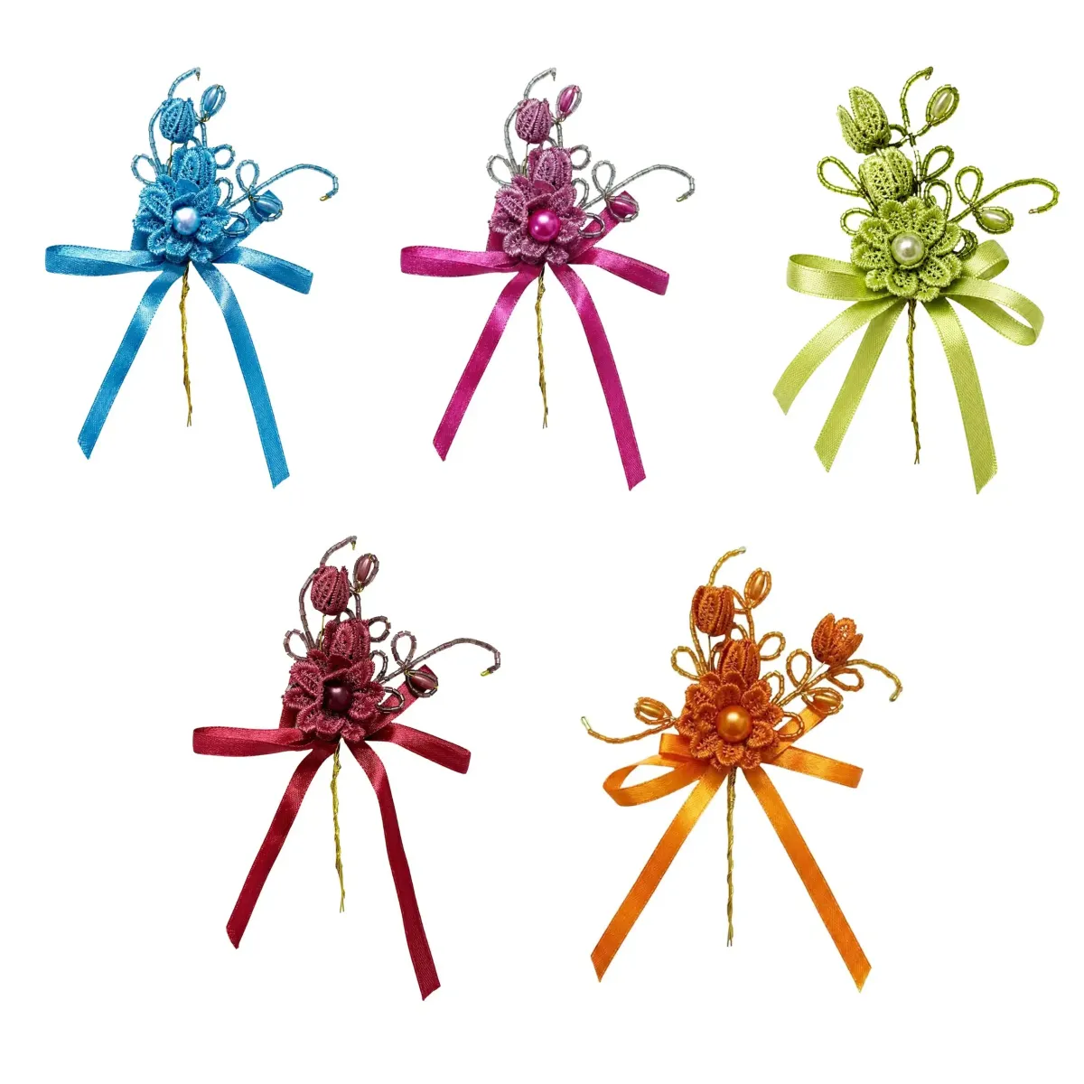 Mid Loulou Ribbon Flower Motif