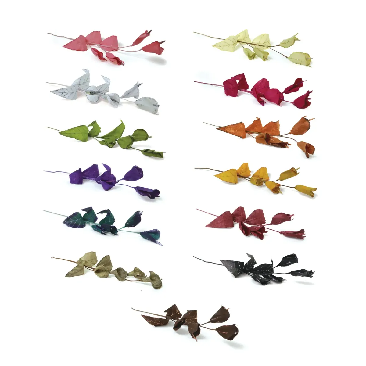 Colored Craft Leaves