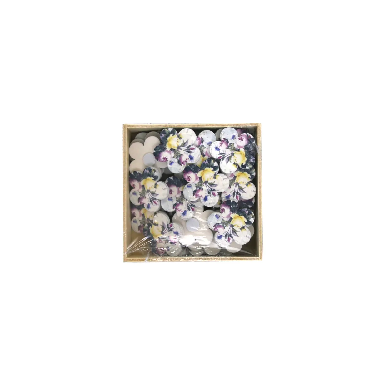 Rose Print Flower Shape Motif