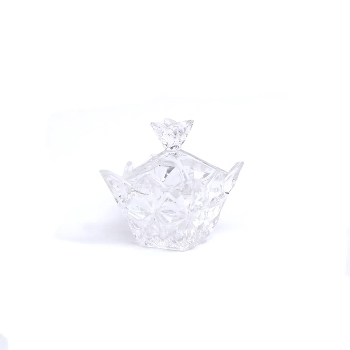 Bohemia Crystal Pyramid Bonbonniere Bowl