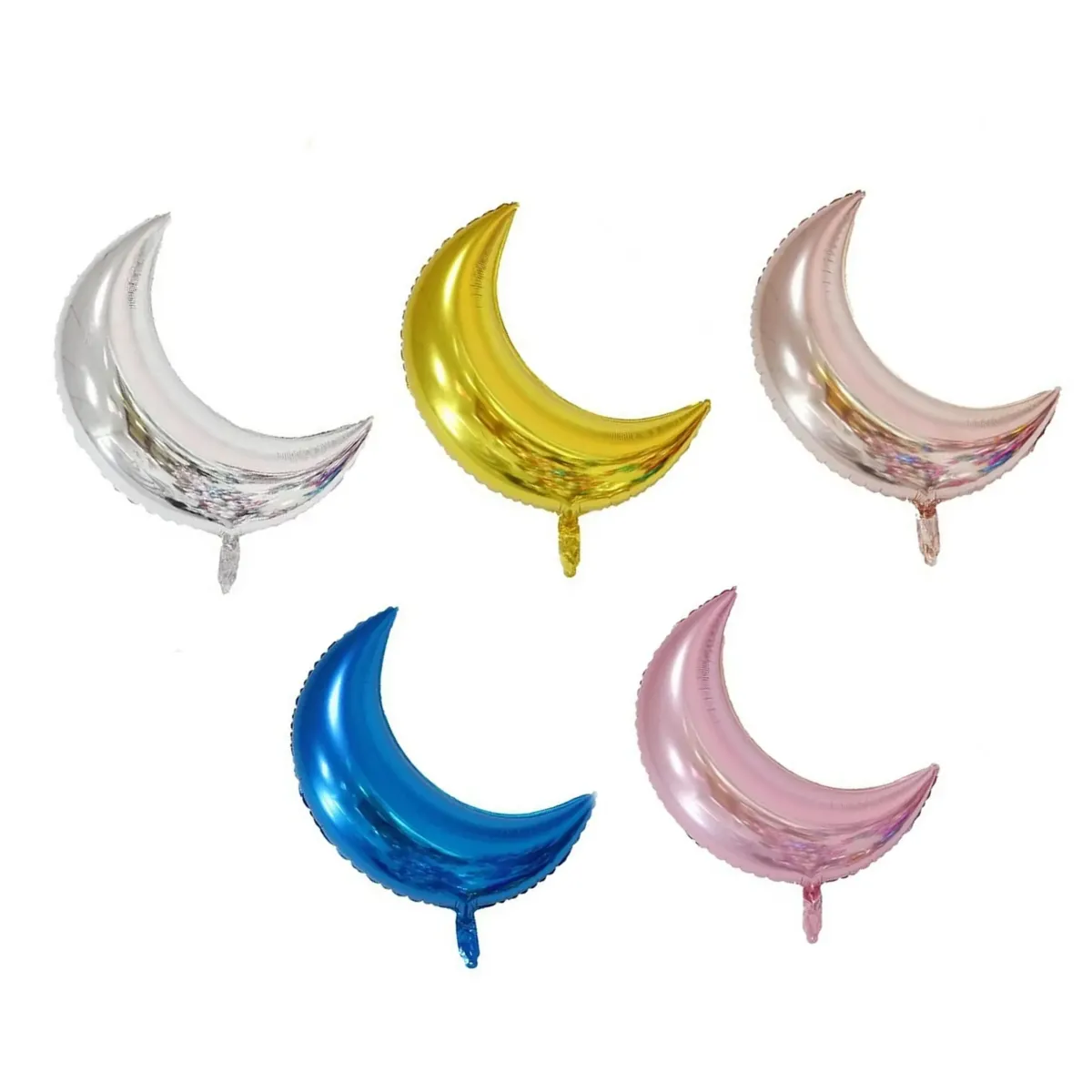 Metallic Moon Foil Balloon – Dreamy & Festive Decoration