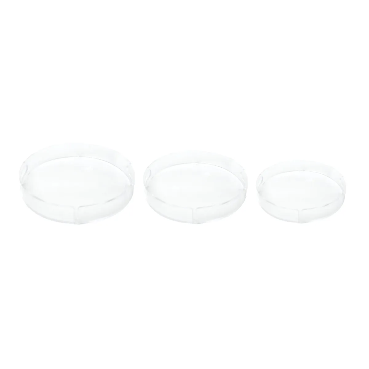 Clear Round Acrylic Tray Elegant Display Tray