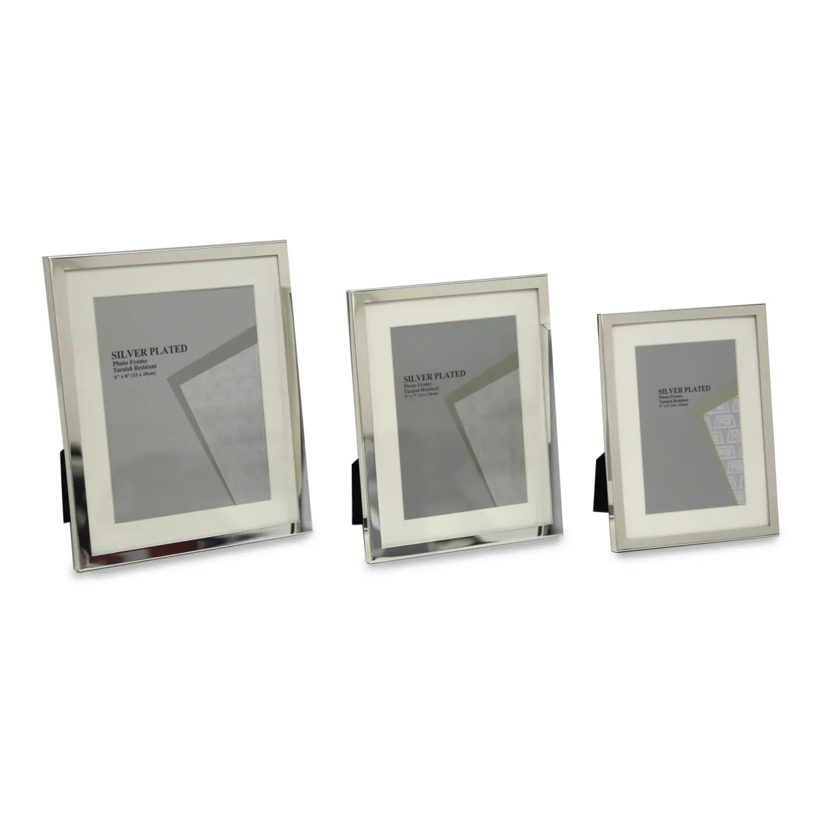 Thin Bordered Silver Plated Photo Frame