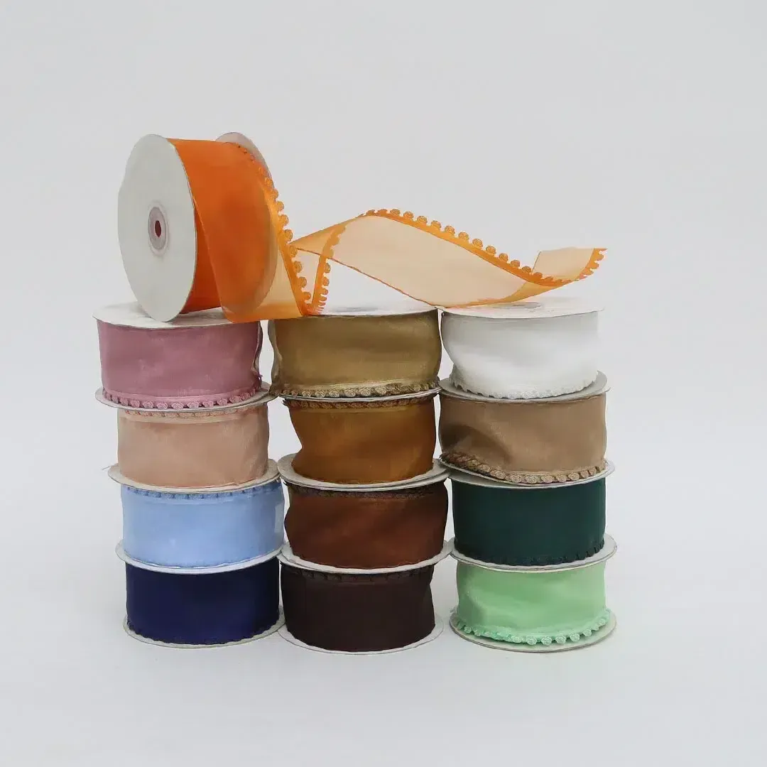 Flower Edged Organza Ribbon