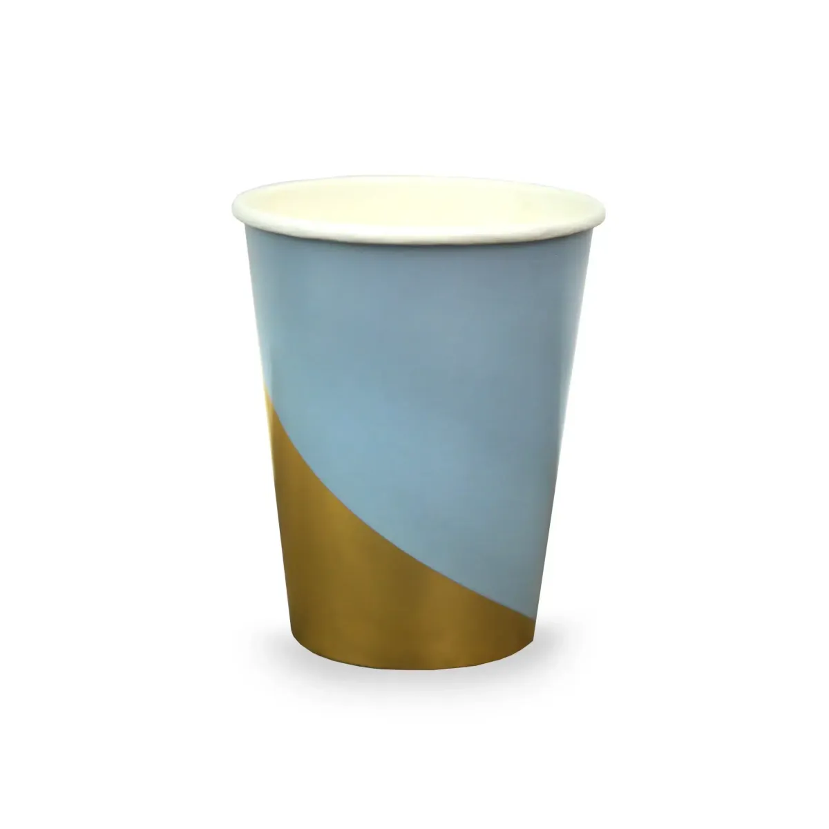Blue with Gold Paper Cup – Sip in Style at Your Celebration!