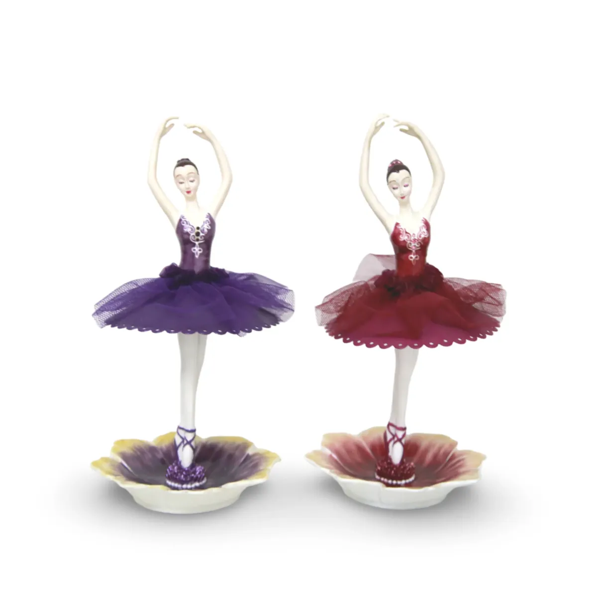 Ballerina On Flower Plate