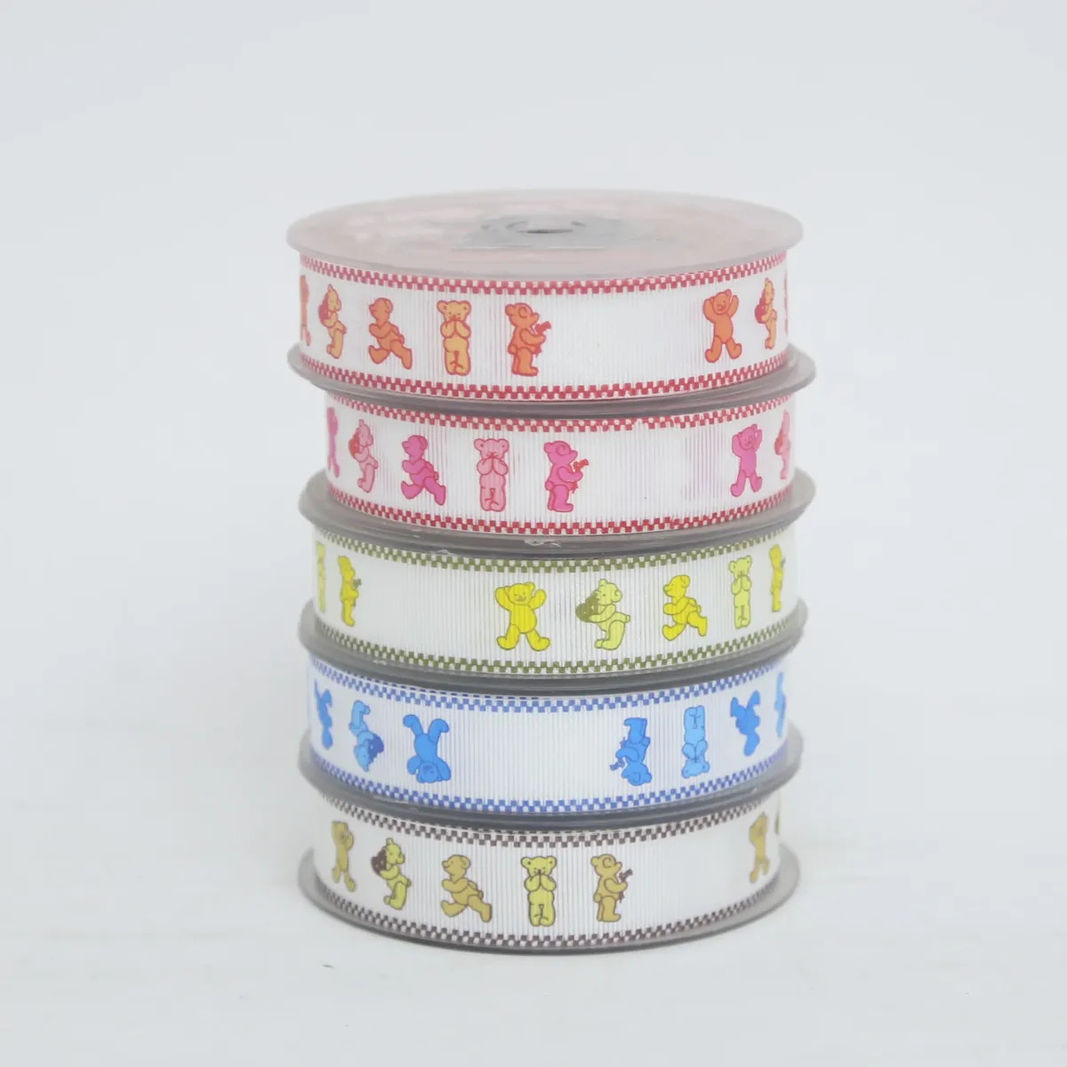 Bear Poses Grosgrain Ribbon – Baby Themes Print