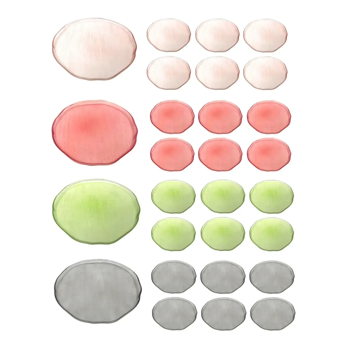 Elegant Set Of 7 Glass Plates