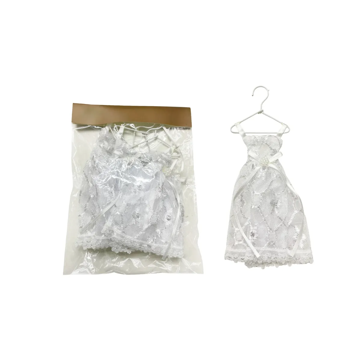 Lace Wedding Dress On A Hanger