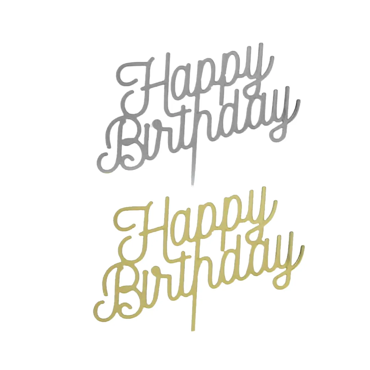 “Happy Birthday” Plexi Cake Topper – Celebrate in Style!