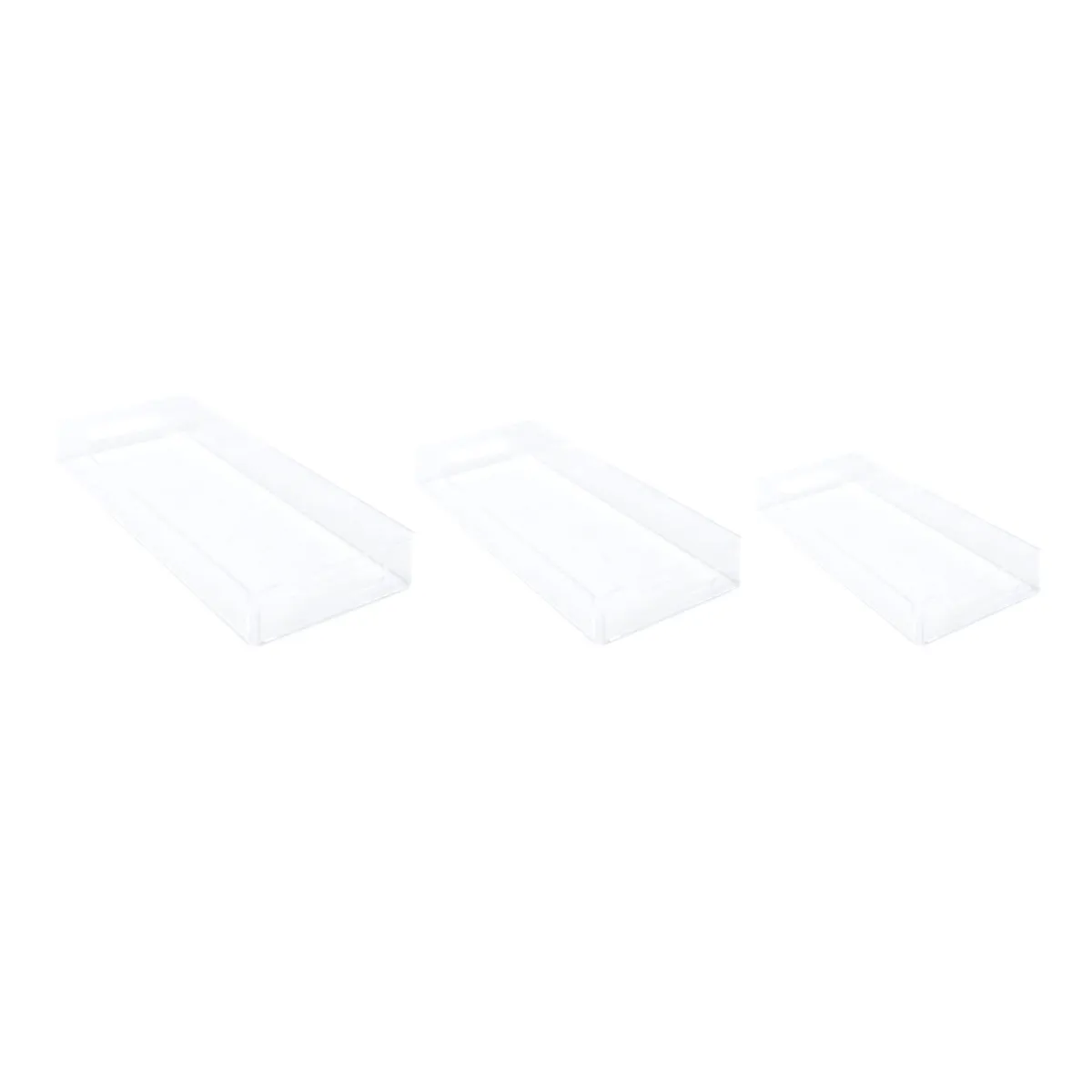 Clear Rectangle Acrylic Tray Modern Display Tray