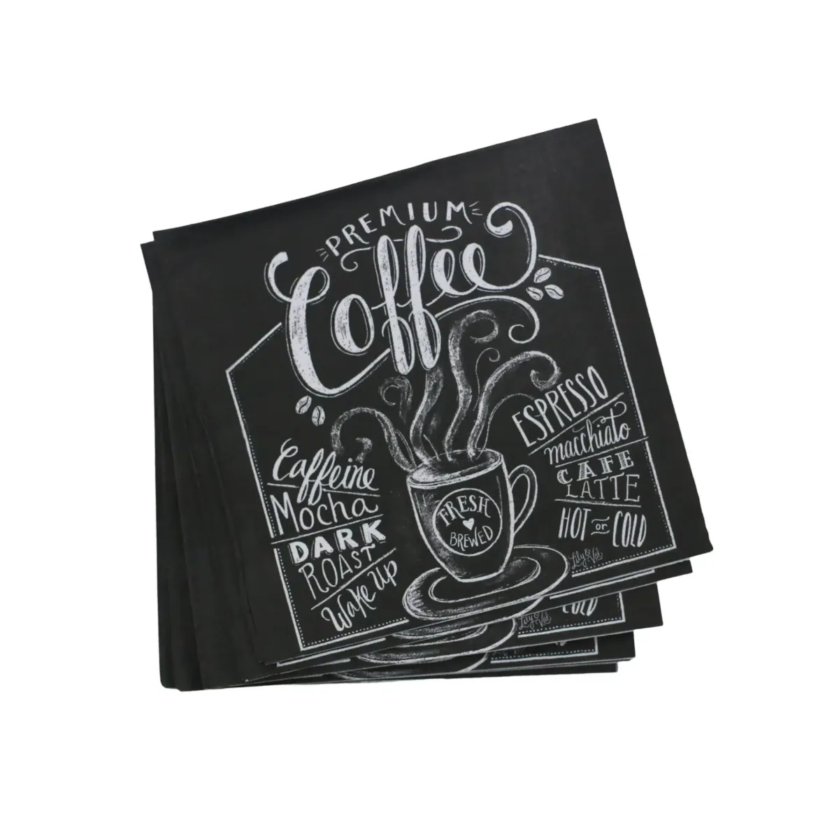 Chalkboard Café Napkin 20×20 cm Party Decor