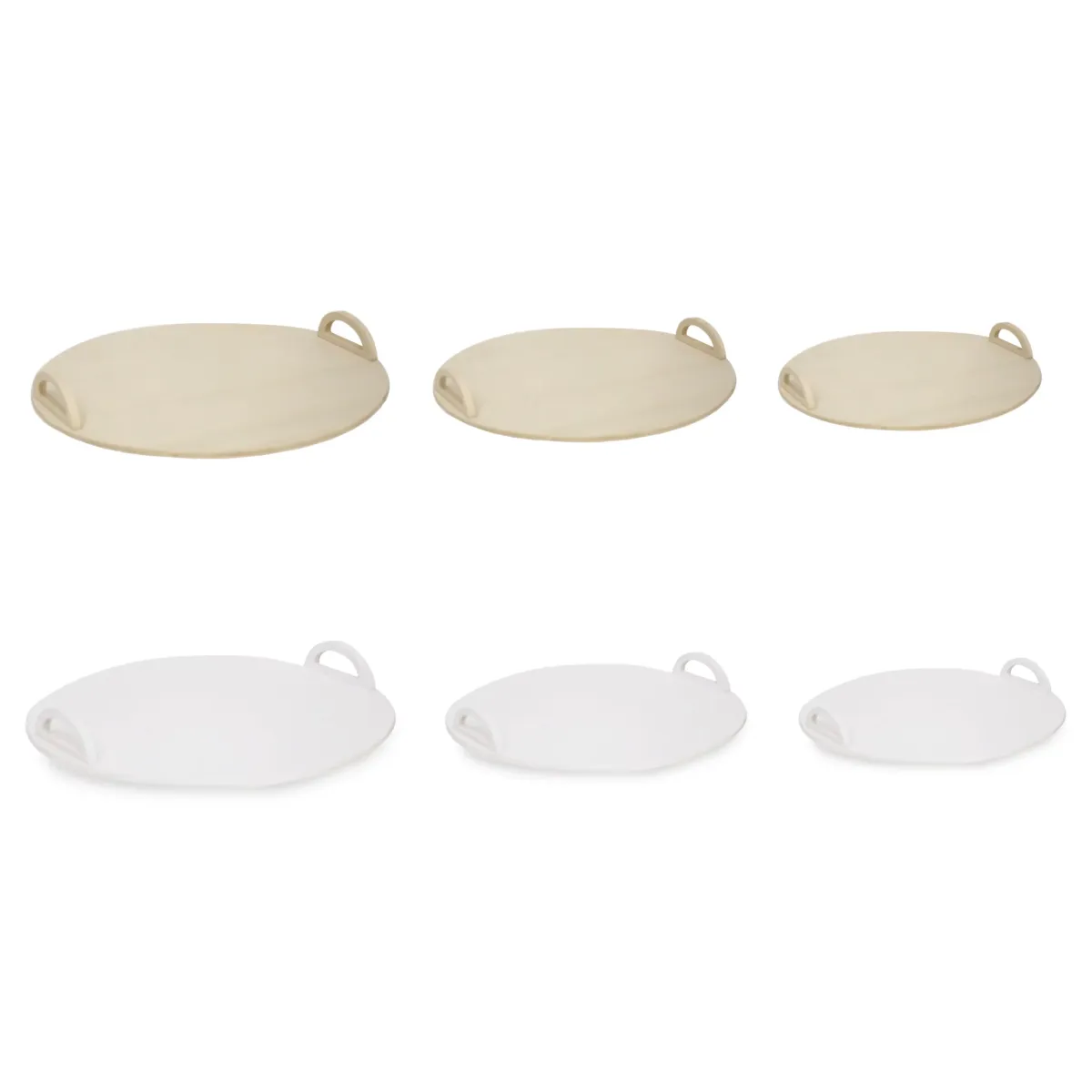 Round Wooden Board With Handle
