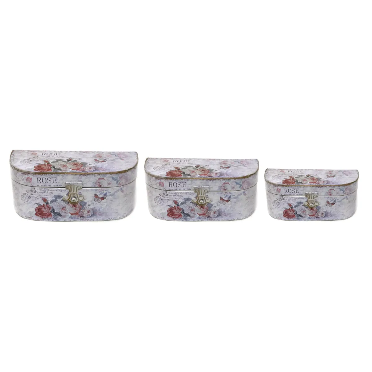 Rectangle Round Edge Rose Country Side Boxes