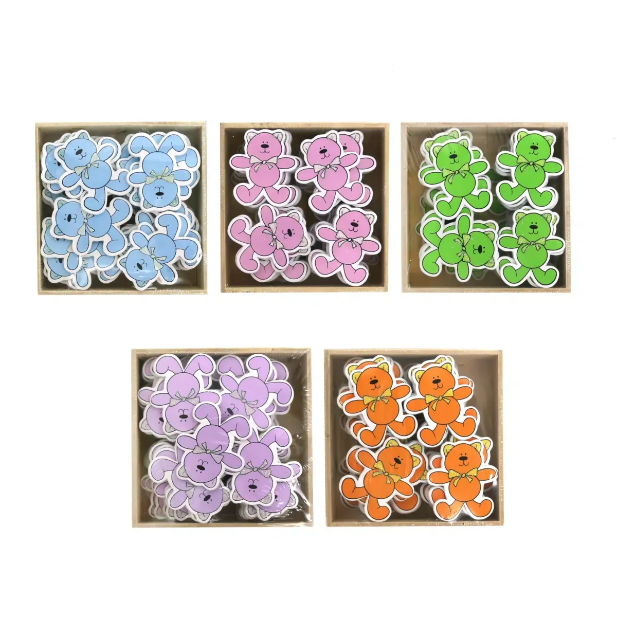 Neck Tie Bear Wooden Motif