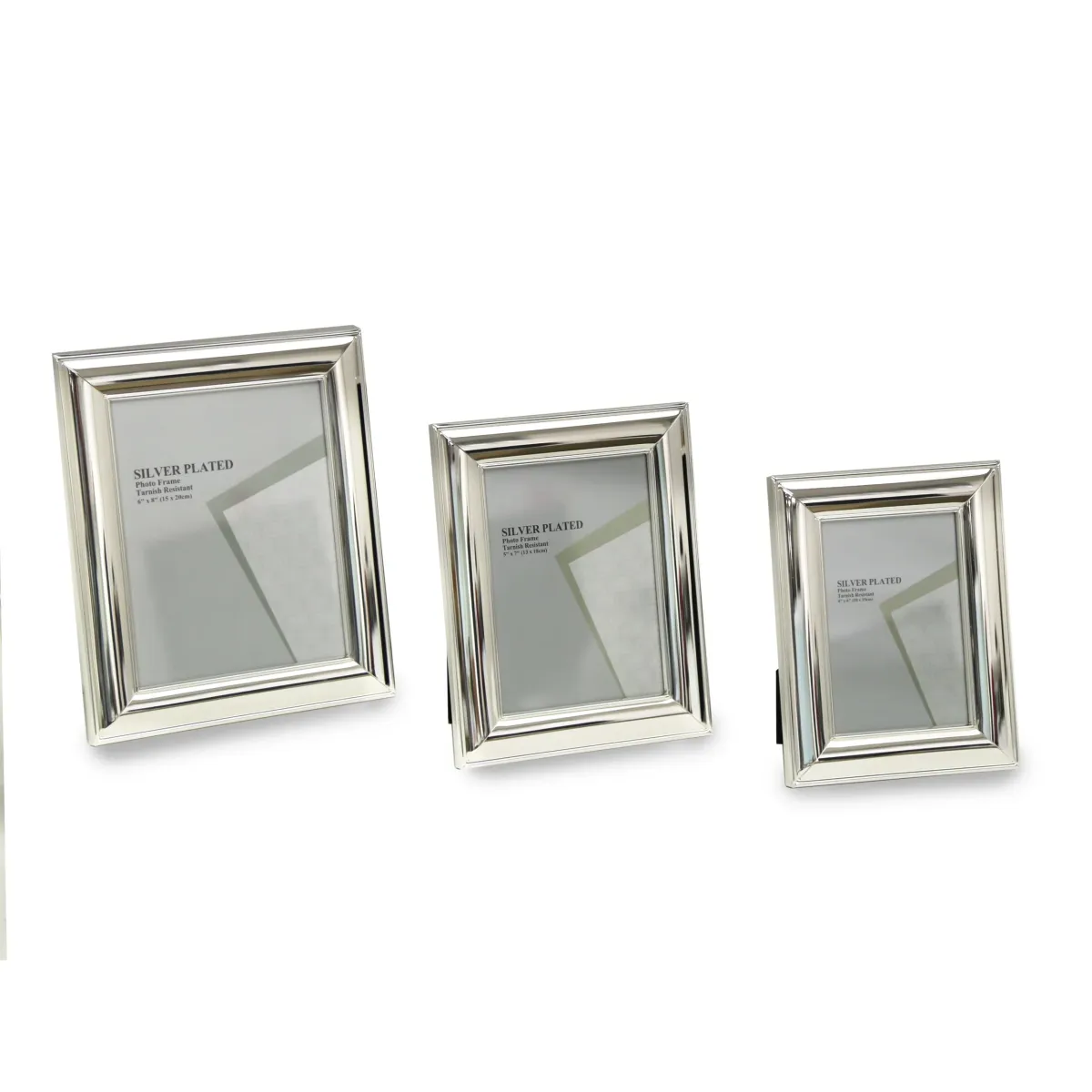 Classic Bordered Silver Plated Photo Frame