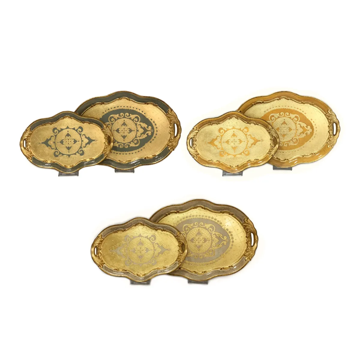 Oval Leaf Vintage Tray