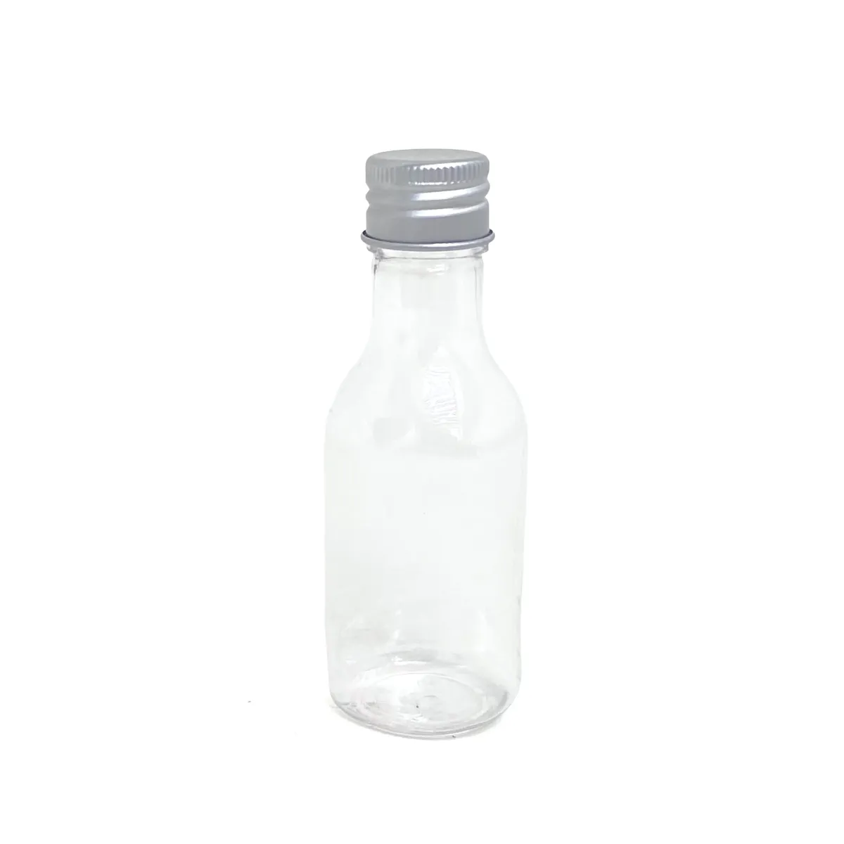 Plastic With Silver Cover Bottle