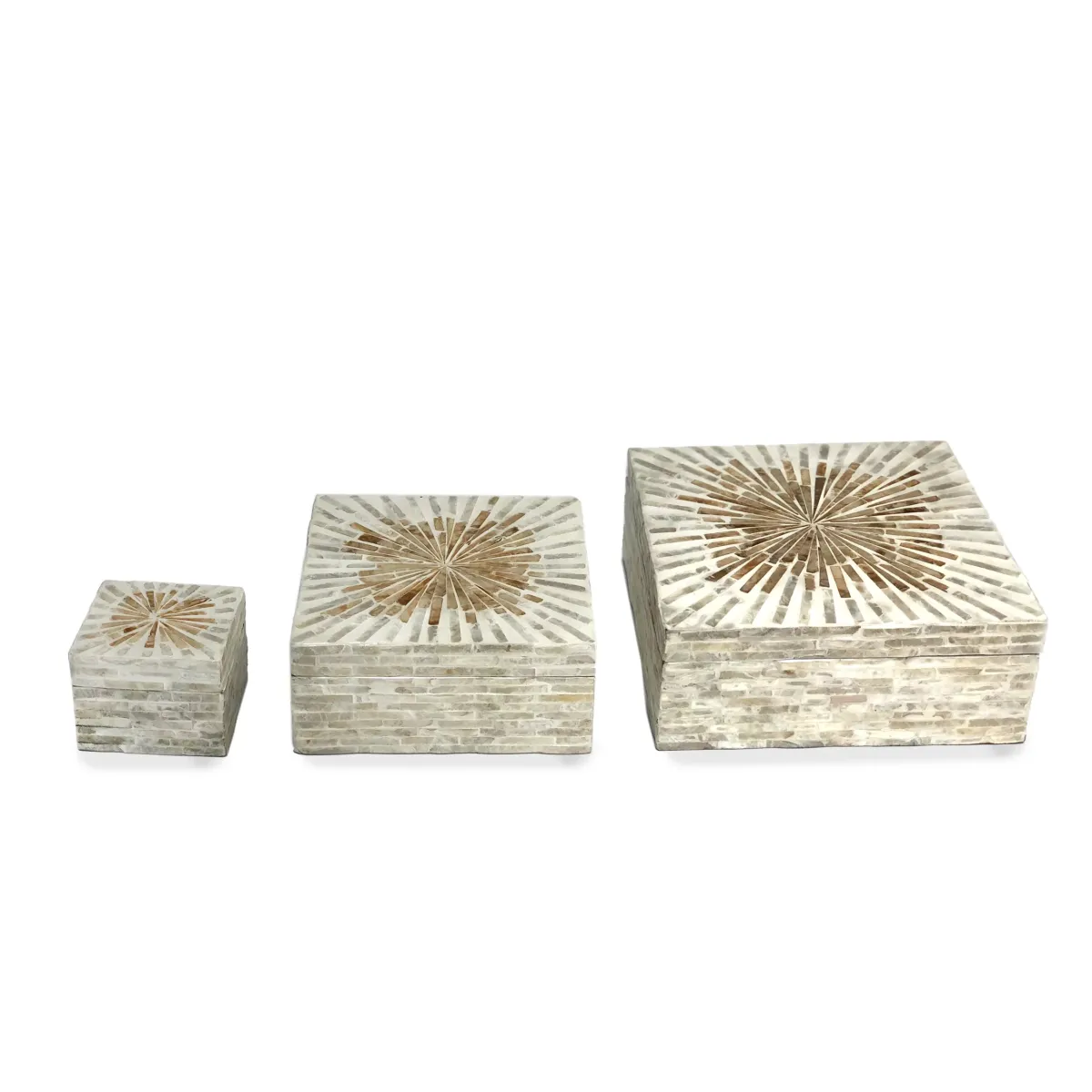 Box with Mop White Brown Line – Organize with Unique Style!