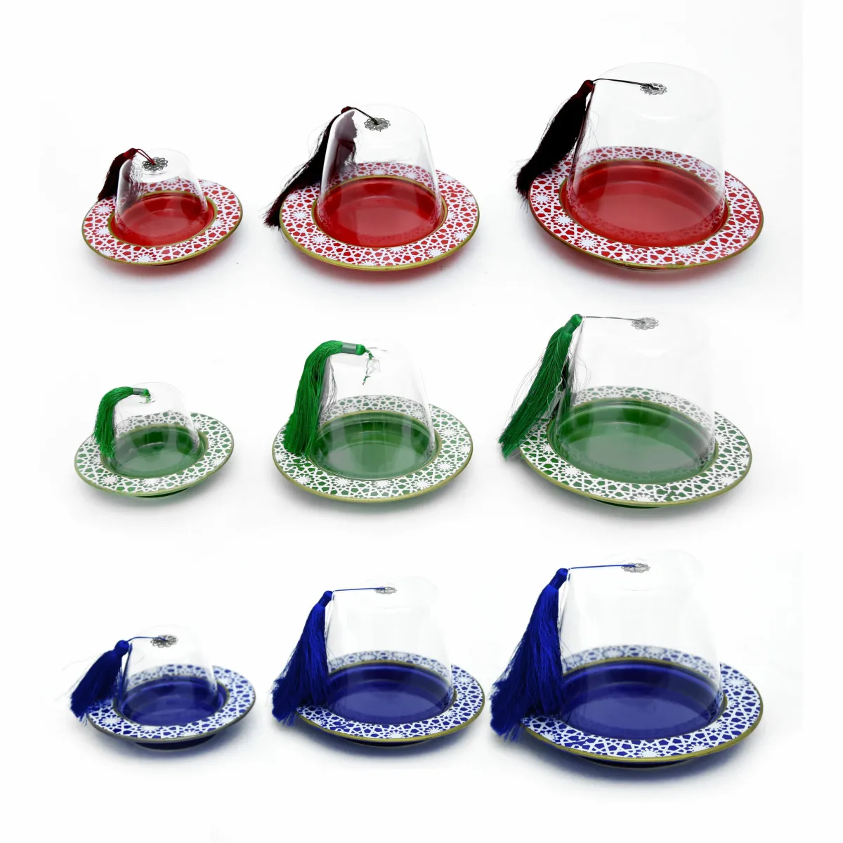 Tarboosh Decal Plate with Clear Cover – Elegant Islamic Decoratives for Ramadan & Home Display