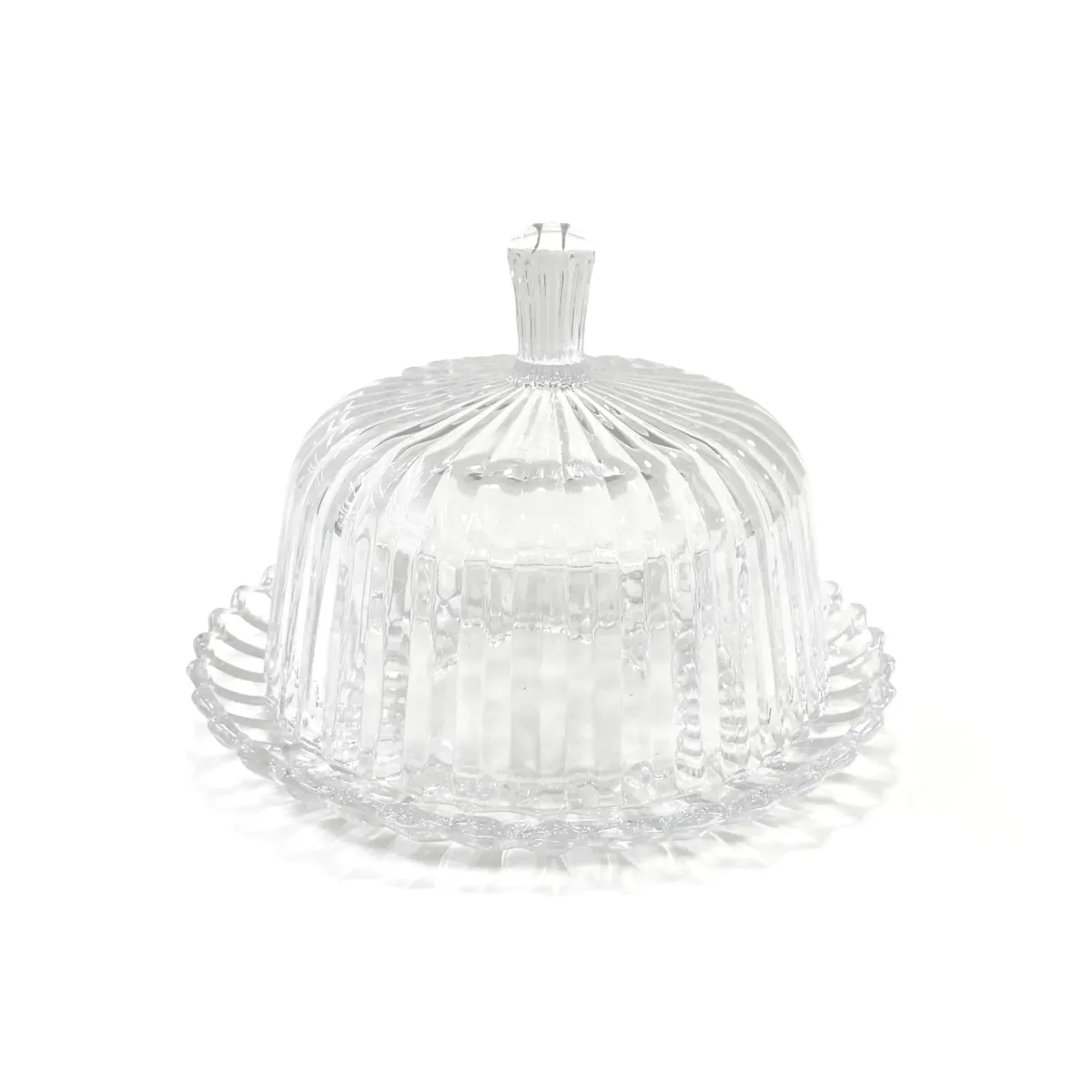 Clear Glass Butter Dish