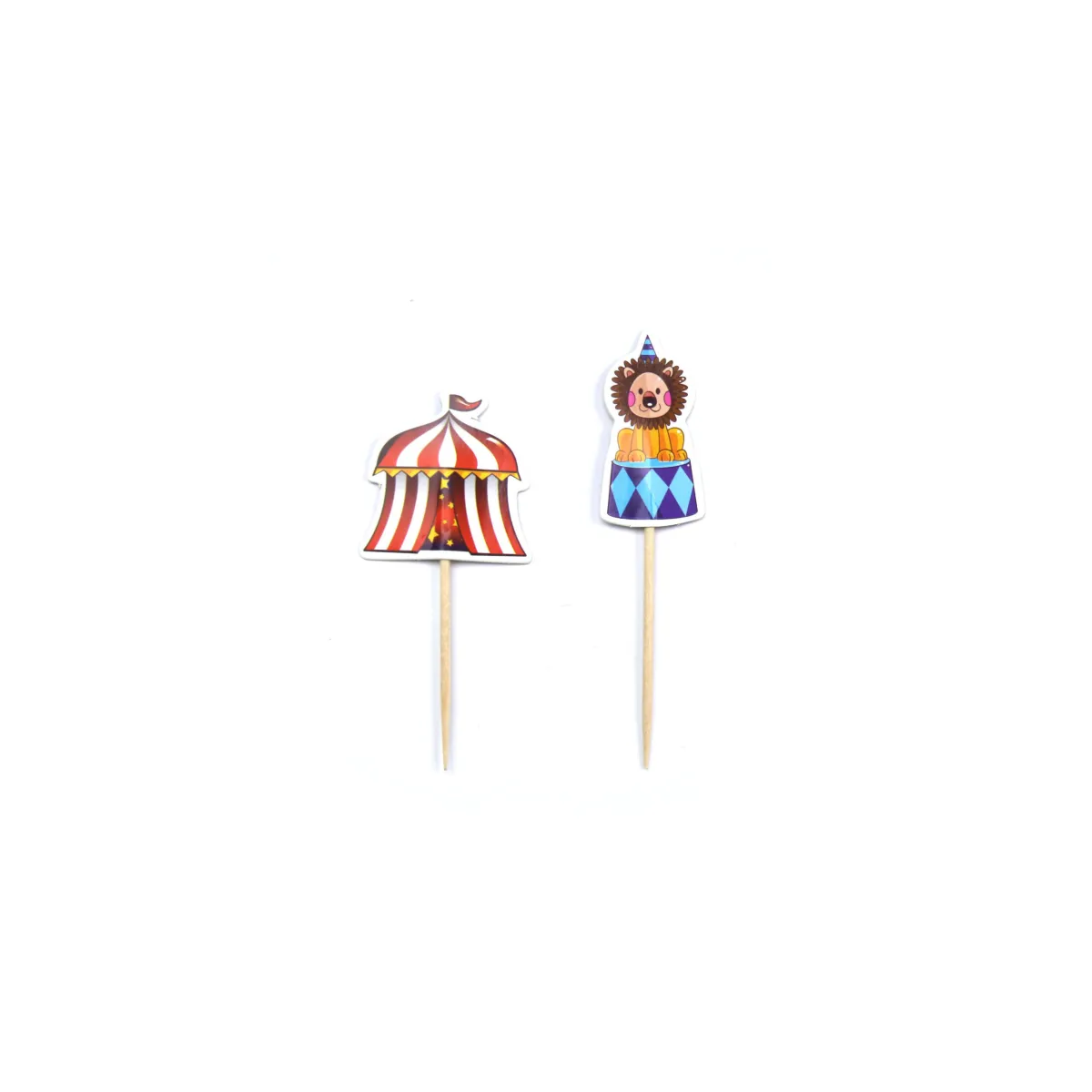 Circus Cake Picks – Bring the Big Top to Your Treats!