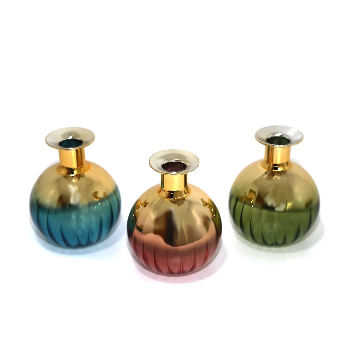 Gold Mini Glass Vase for Table Decor