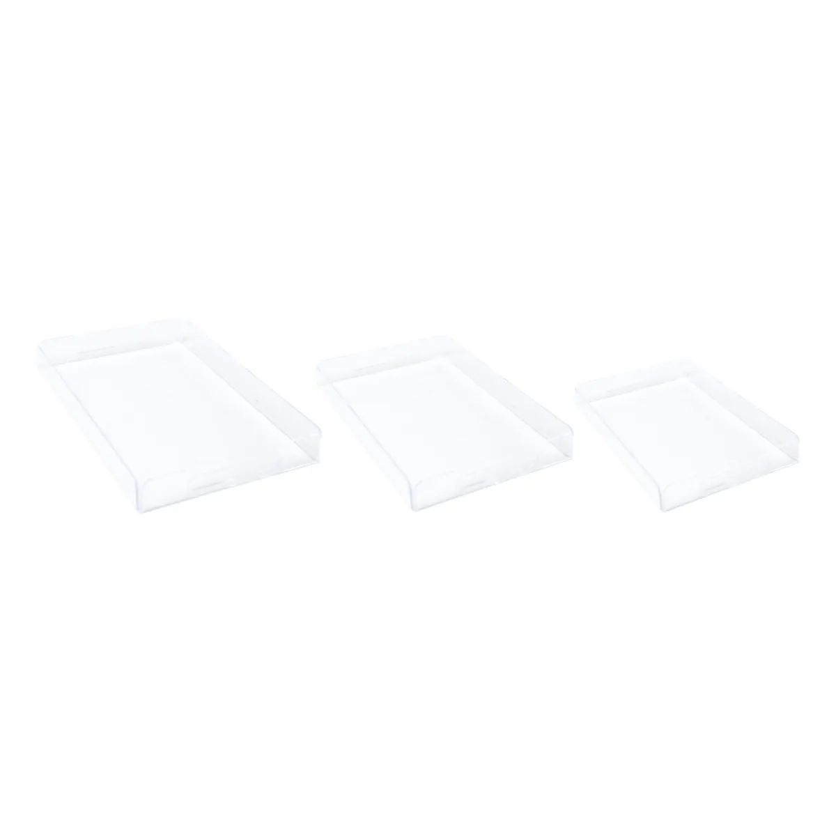 Clear Rectangle Acrylic Tray Elegant Display Tray