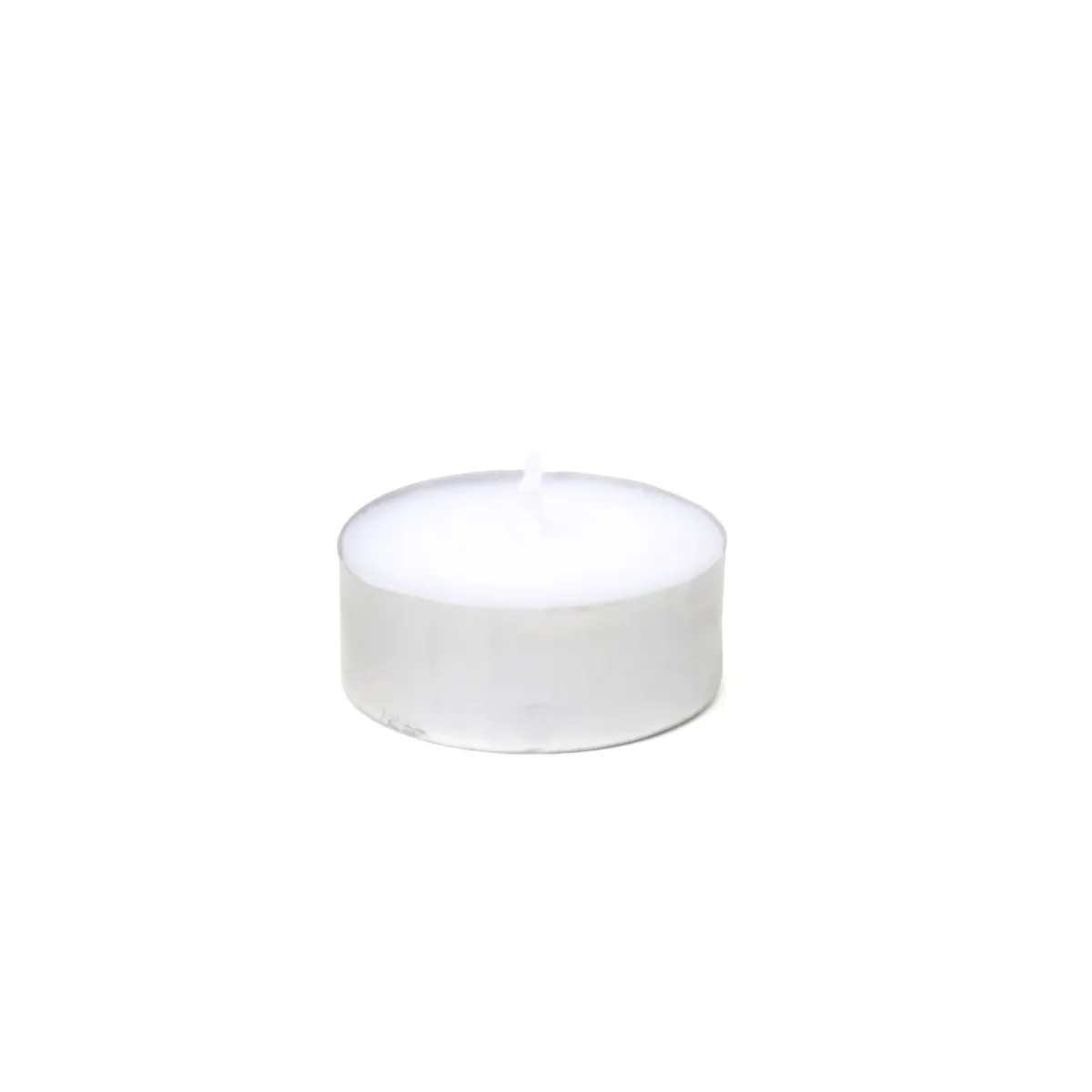 Mini White Tealight Metallic Candle LED Decoration
