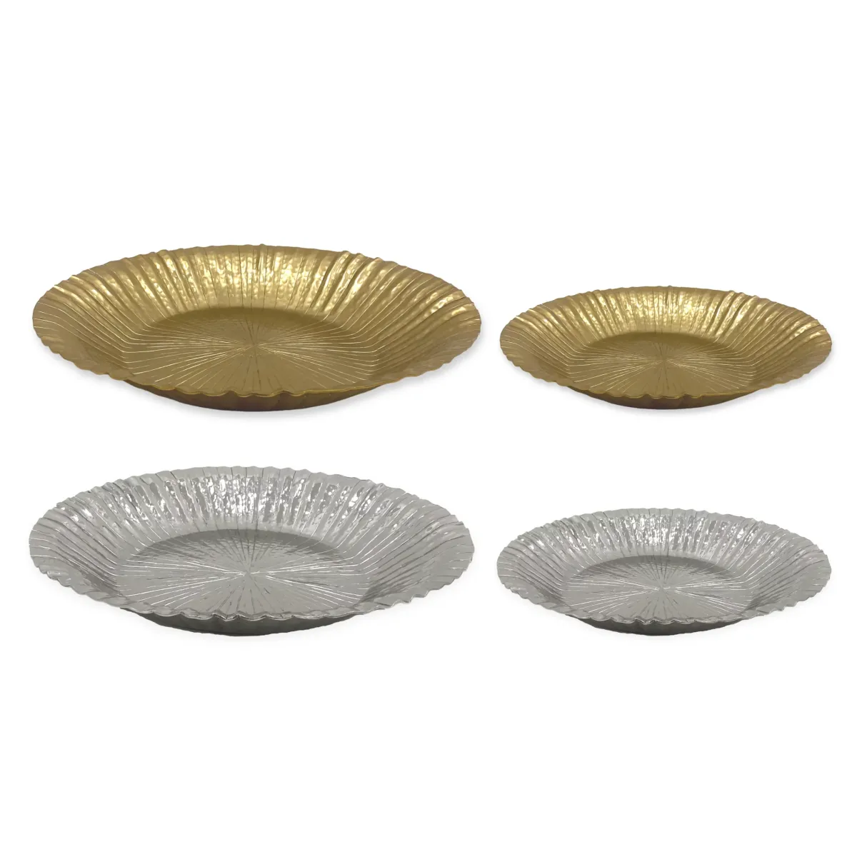 Sparkle Stripes Round Flare Platter