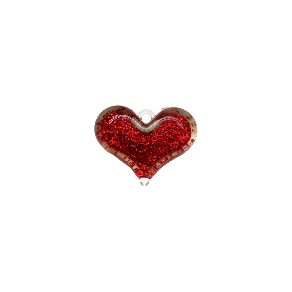 Glittered Red Heart Pendant – A Sparkling Symbol of Love!
