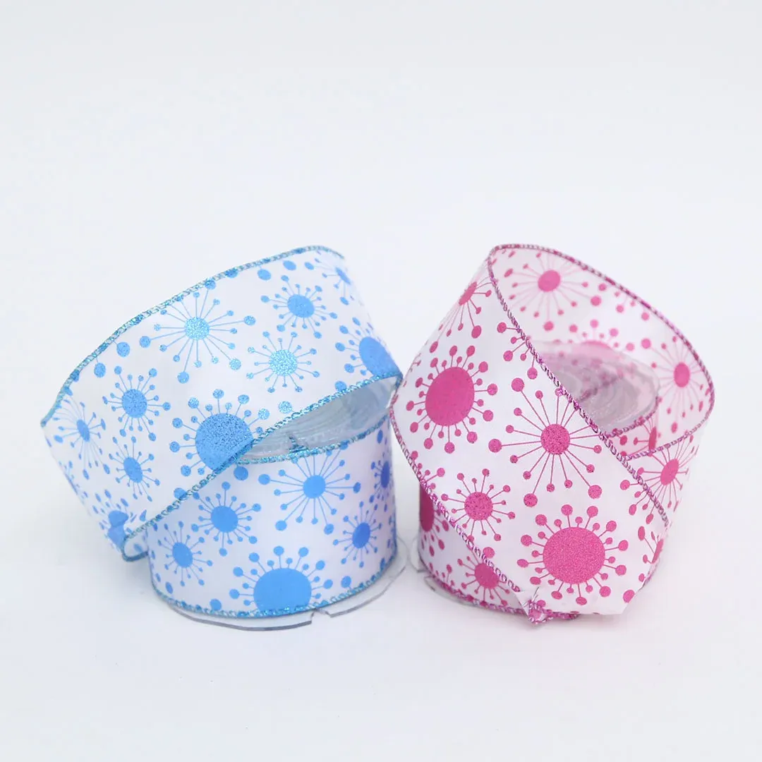 Atomic Pattern Taffeta Ribbon