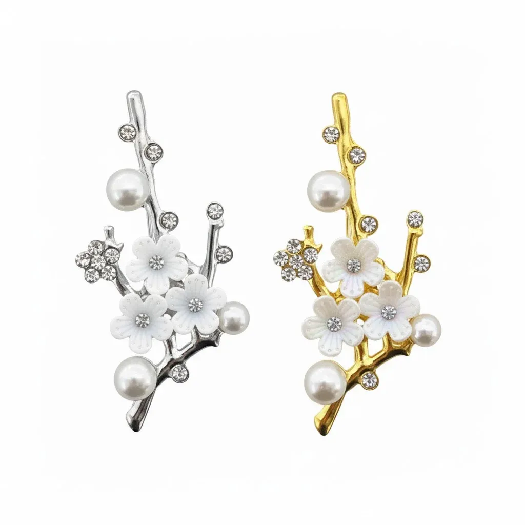 Flower Pearl Branch Motif