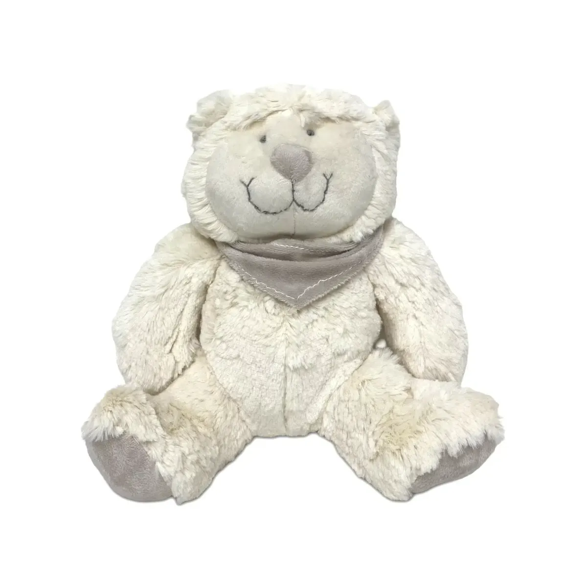 Beige Plush Bear & Scarf