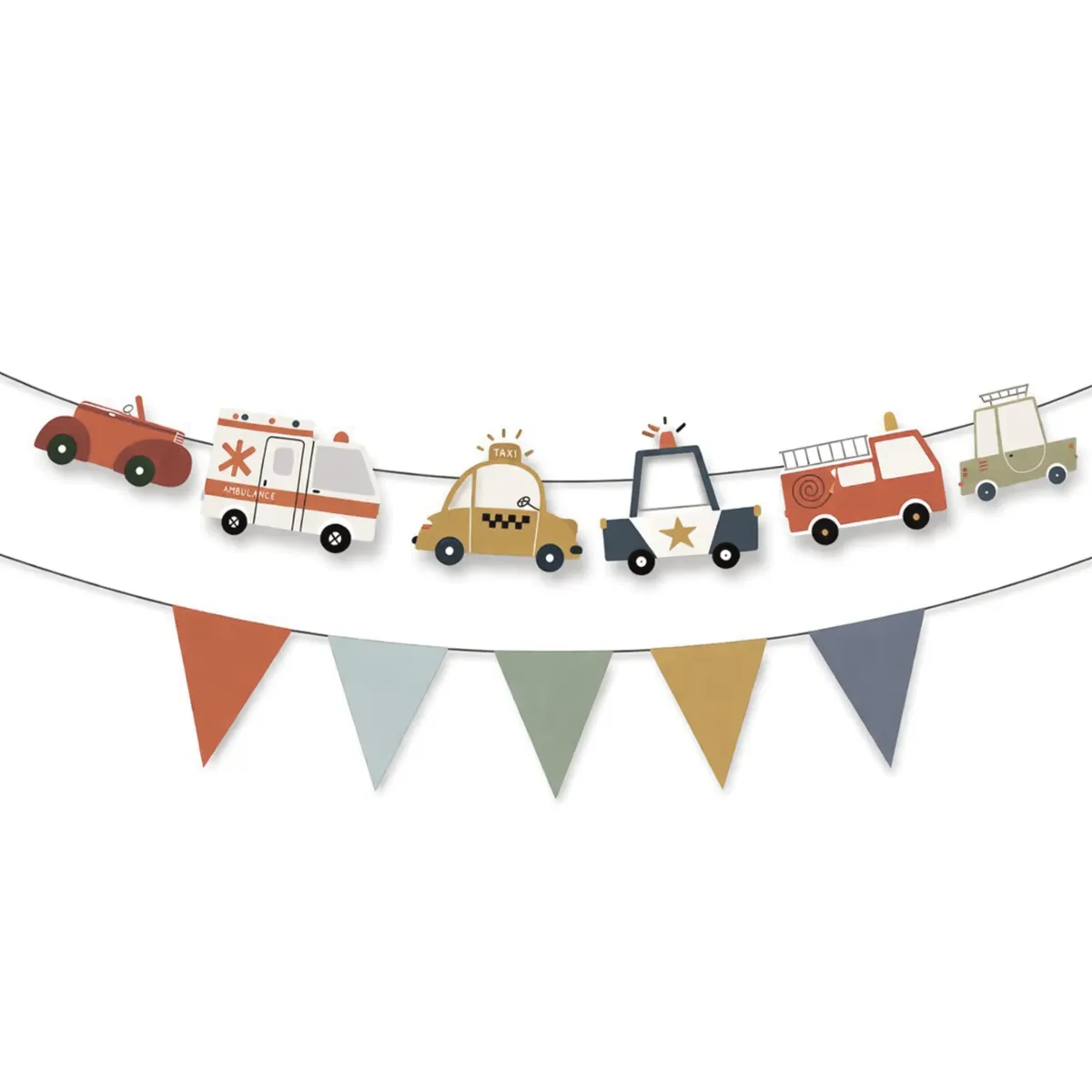Vintage Cars Banner – Retro Party Decoration