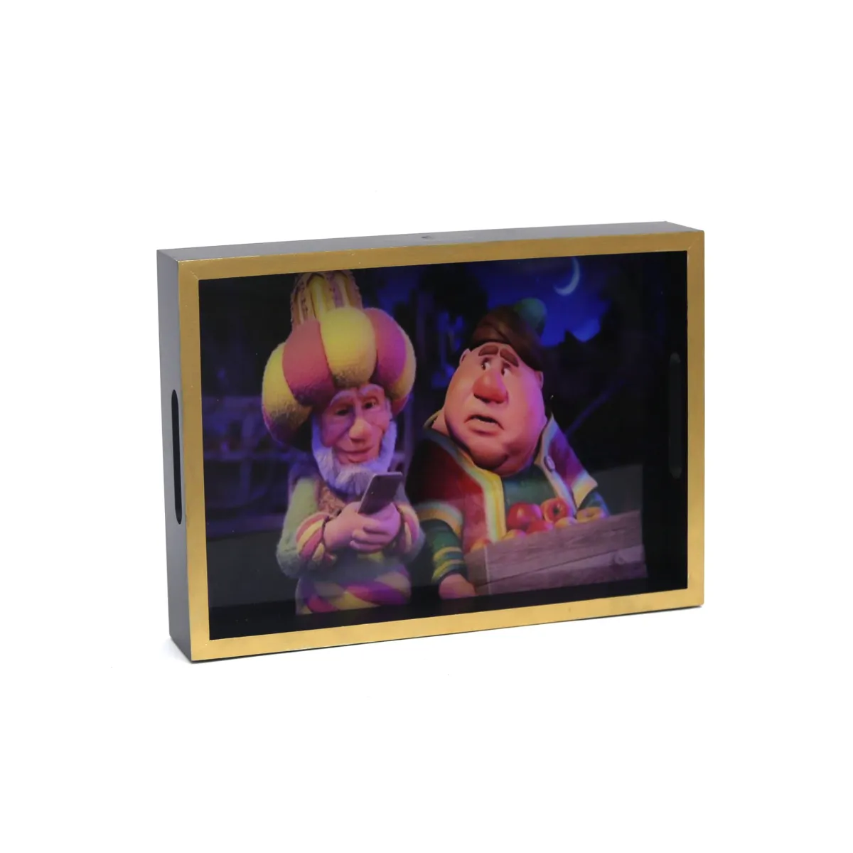 Fananees LED Wooden Tray – Elegant Ramadan Serving Tray with LED Lighting for Home Décor