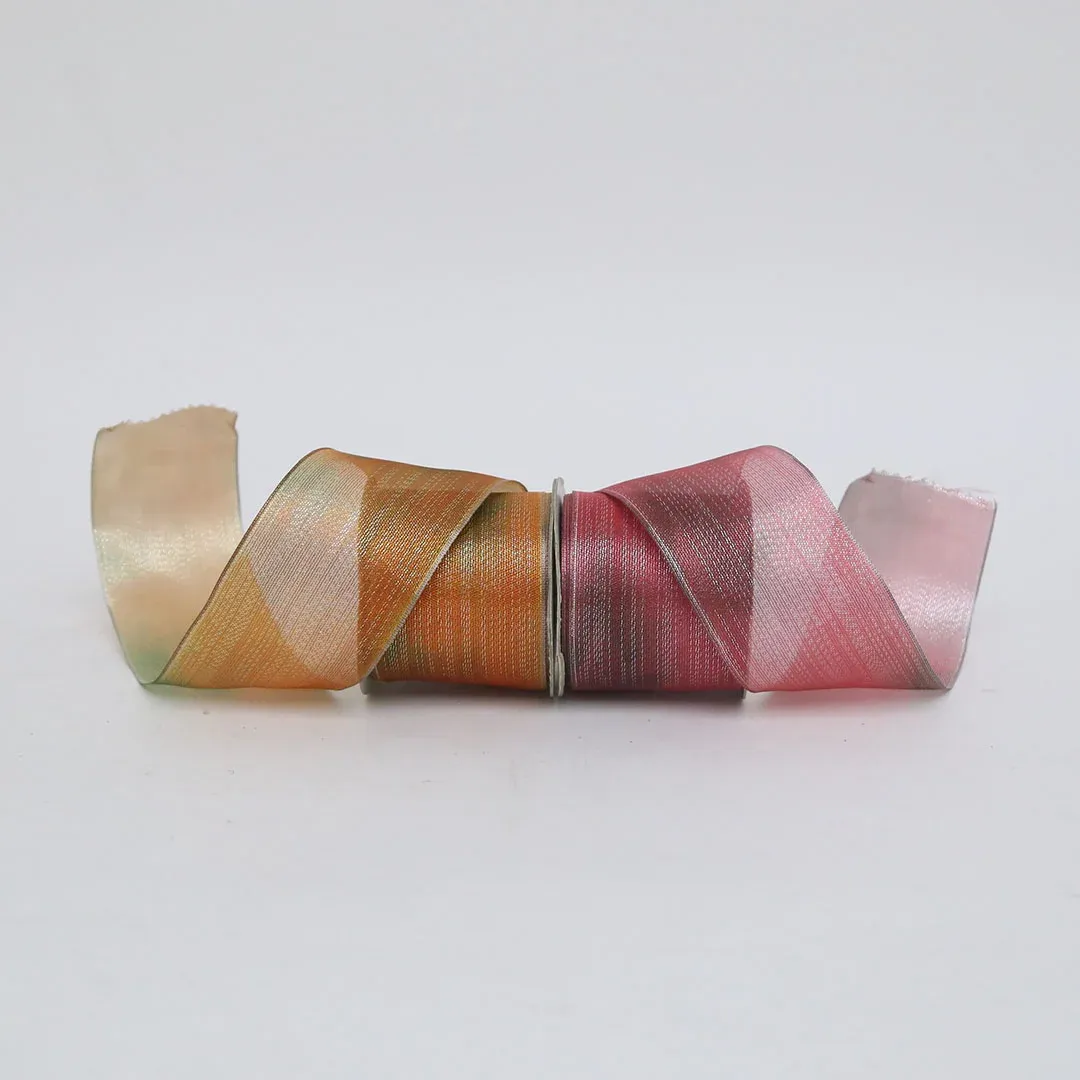 Faded Colors Organza Ribbon