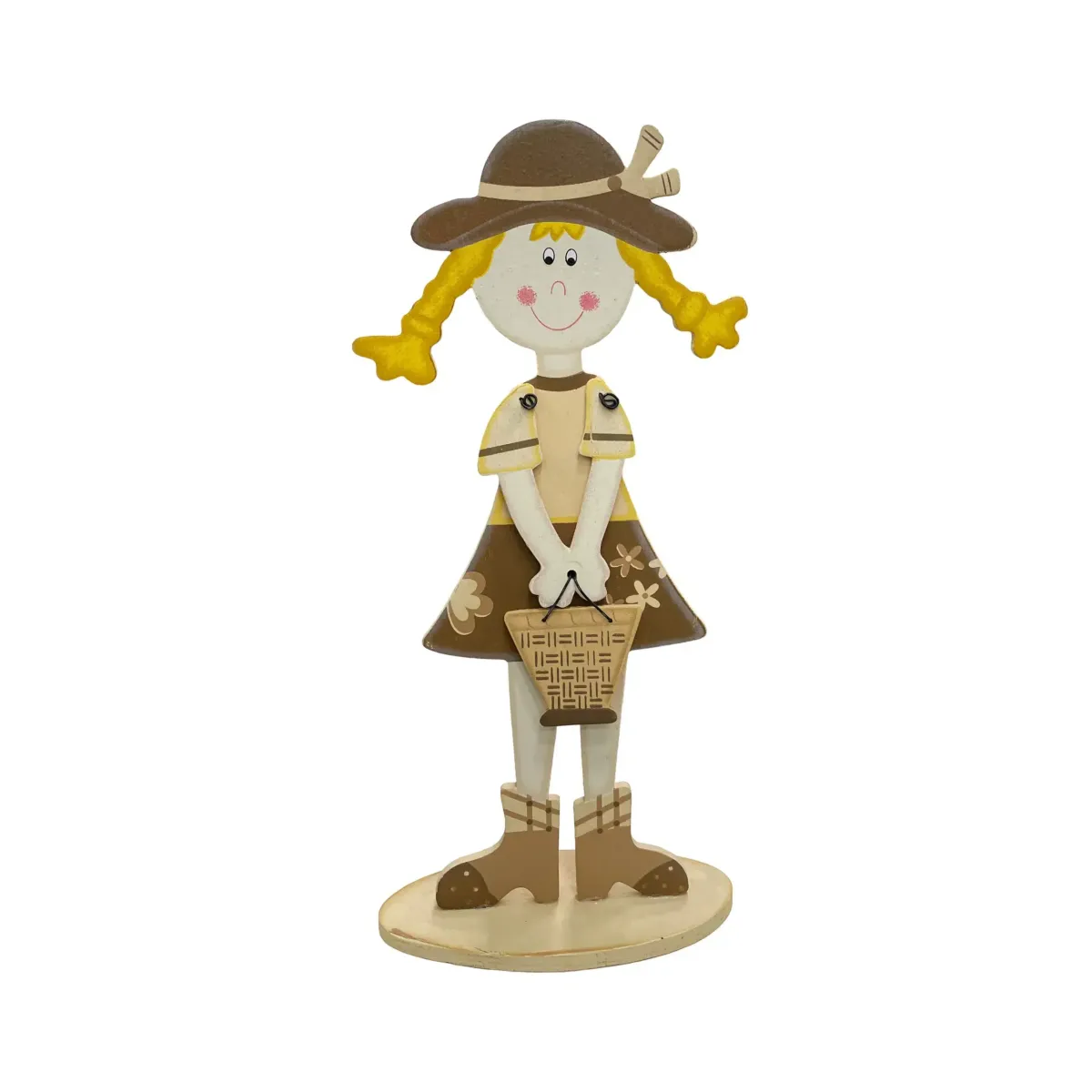 Standing Girl Holding Basket