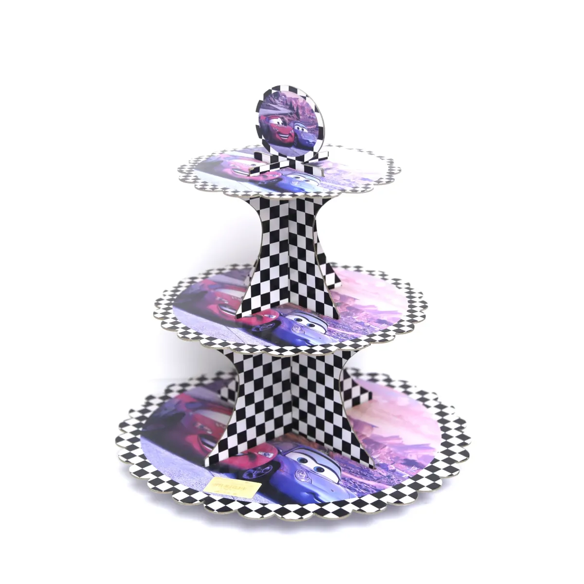 Cars 3 Tiers Cupcake Holder – Race to Fun with Your Desserts!