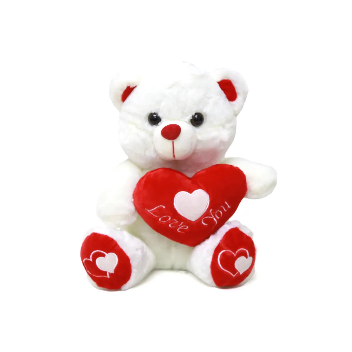 Holding Heart Sitting Bear Plush