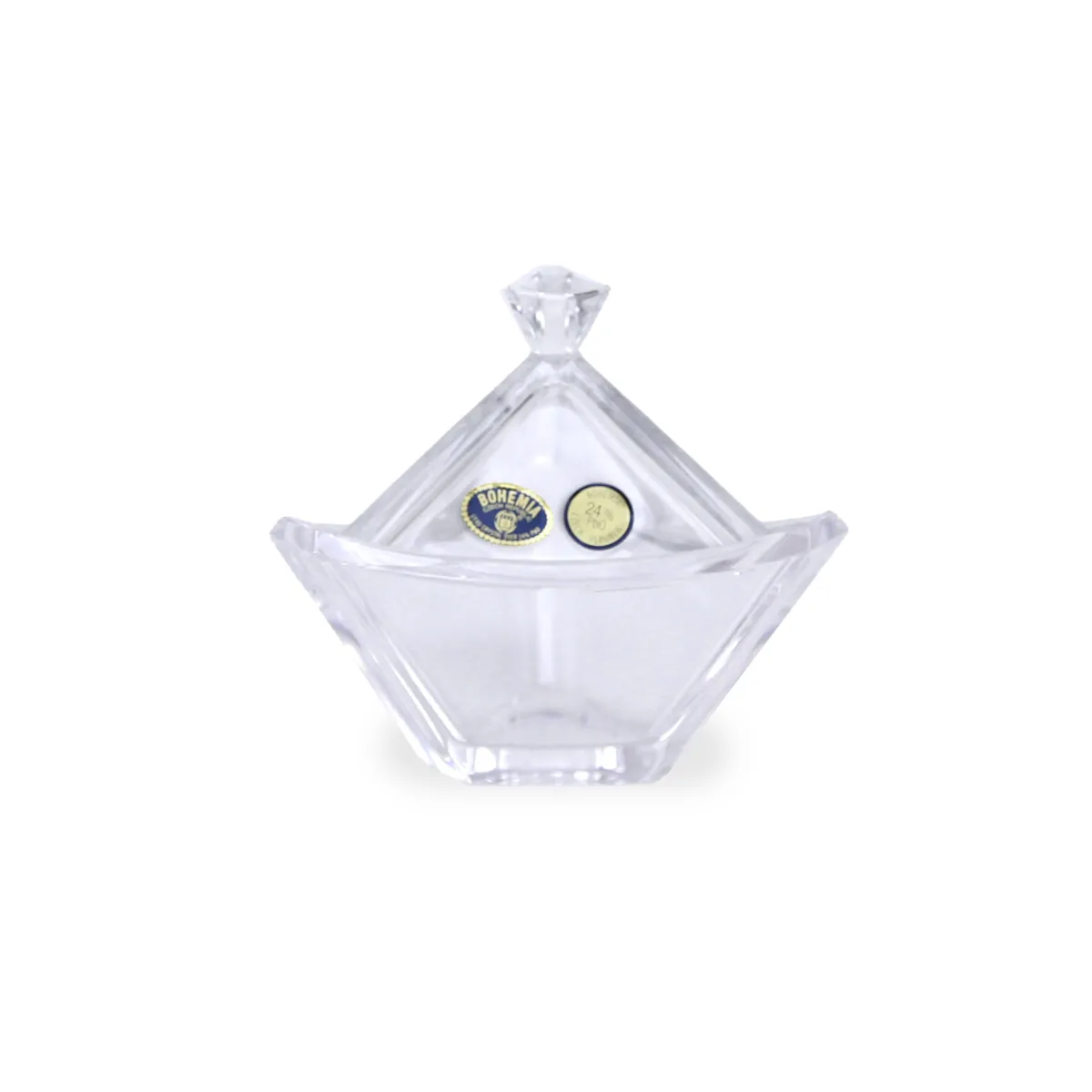 Bohemia Crystal Triangle Bonbonniere  Bowl