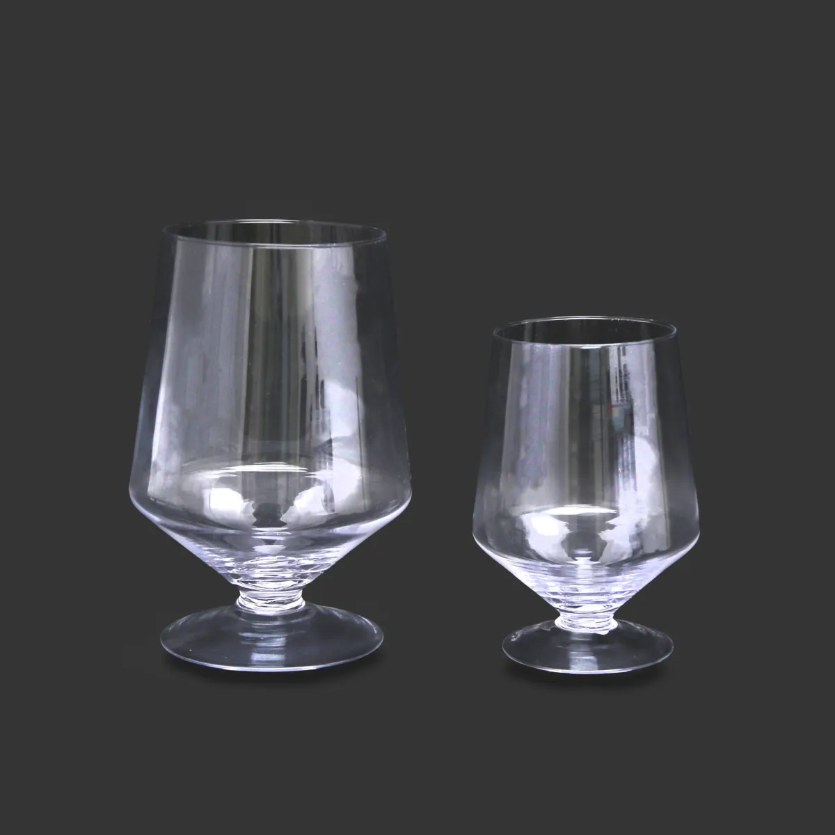 Transparent Creston Crystal Cups – Elegant Glassware Set