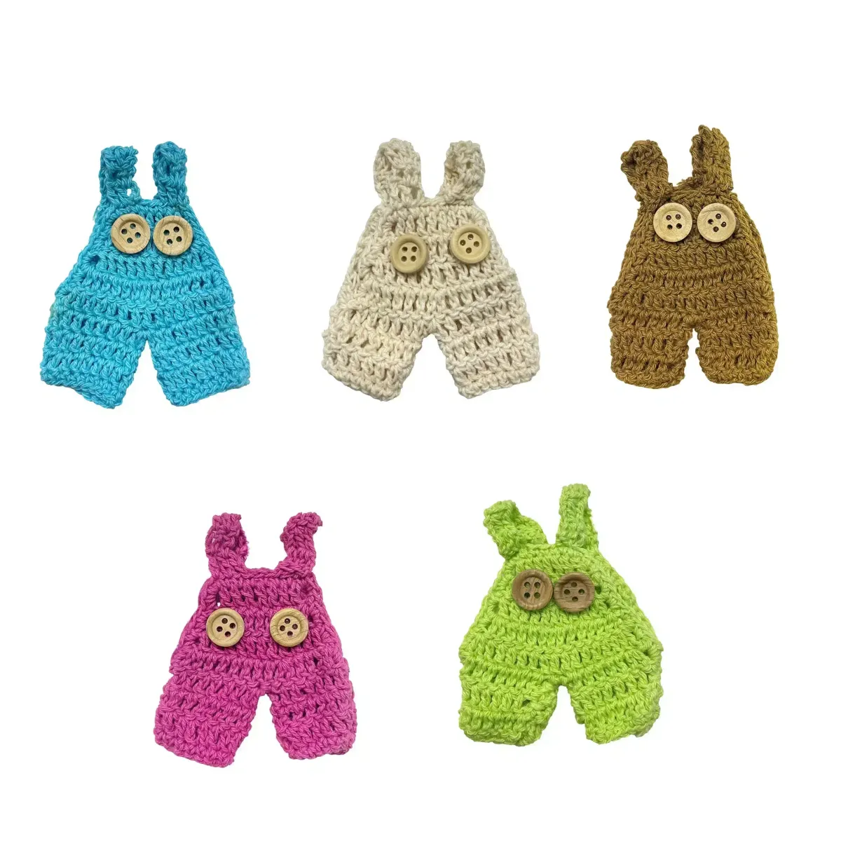 Mini Overall Crochet for Decorative Crafts & Gifts